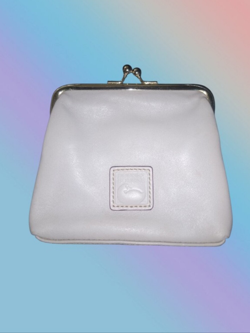 (EUC) Vintage Dooney & Bourke® Florentine Large Frame Purse - Eggshell